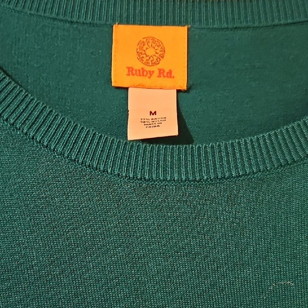 Ruby Rd. Emerald Knit Top - Picture 4 of 4